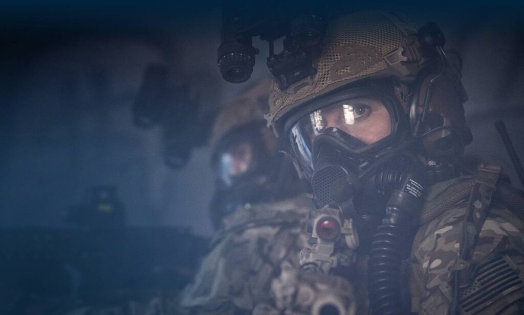 ADG deployed with mask