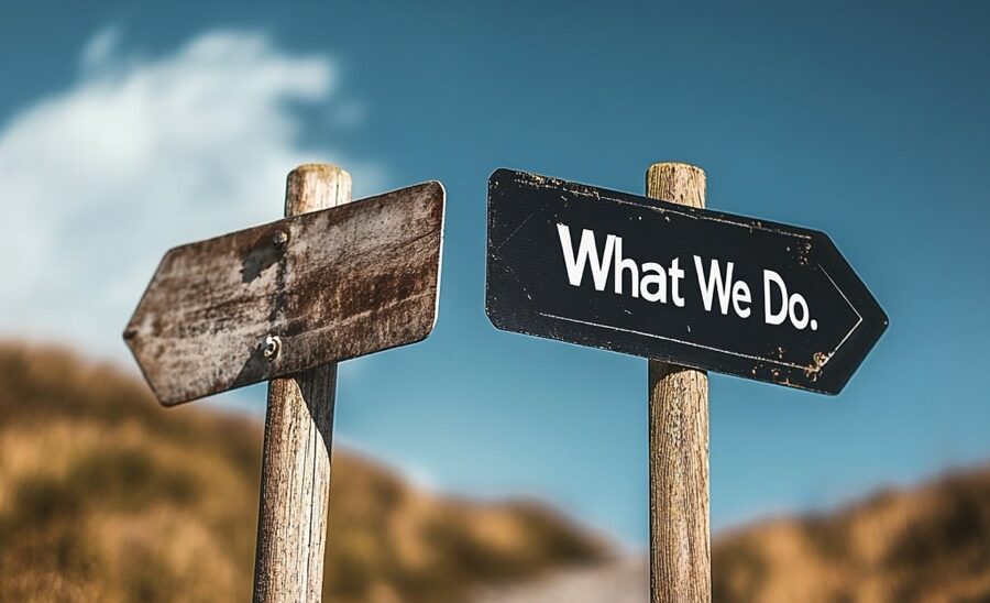 Clear messaging matters, one sign is clear the other has no value.