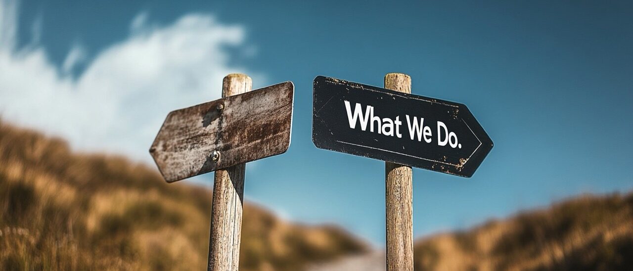 Clear messaging matters, one sign is clear the other has no value.