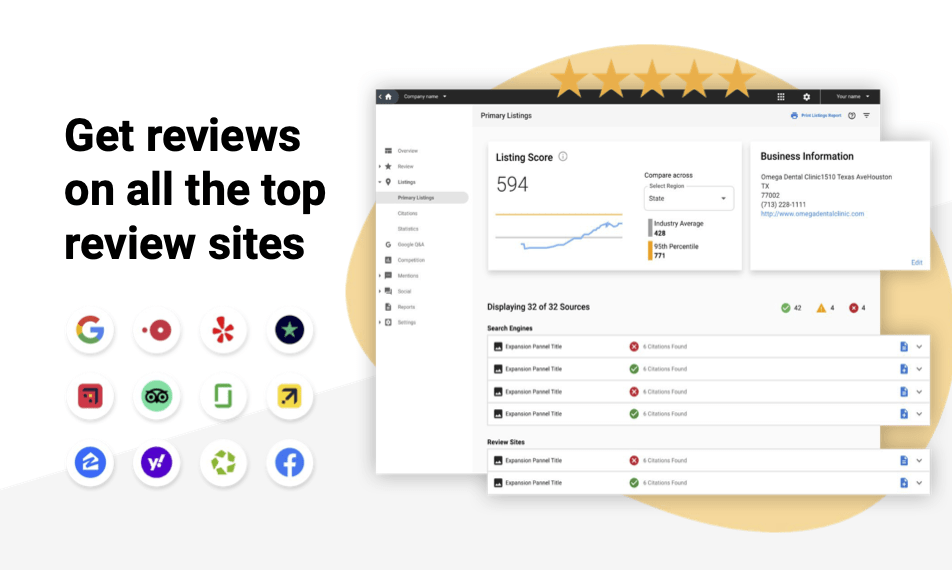 Get reviews on all the sites that matter