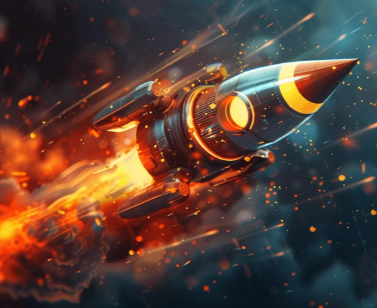 On-Demand Digital Marketing Agency rocket to success menu image