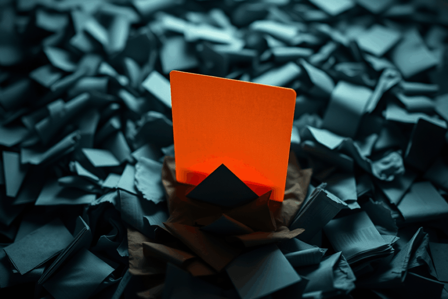 Illustration of old list-style search results versus new AI summary box with a citation link