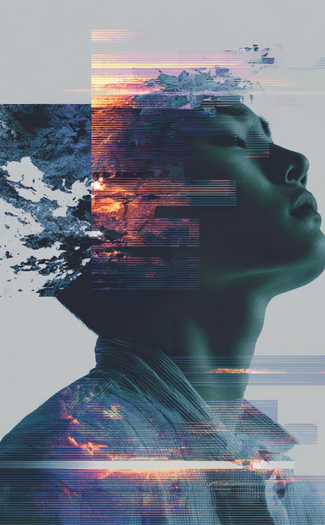 abstract image of creative website design and coding, mobile